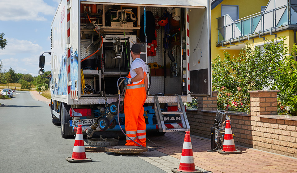 TV-Untersuchung für eine moderne Kanalzustandserfassung